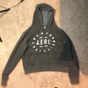 A grey hoodie
